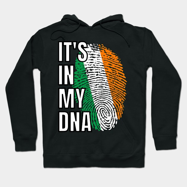 Proud of Your Irish Ancestry Its In My DNA Ireland Flag Thumbprint Hoodie by teeshirtmarket
